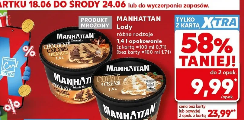 Lody Manhattan promocja w Kaufland