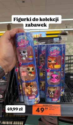 Kolekcjonerskie figurki zwierzątek Littlest Pet Shop 3-pak promocja w Biedronka