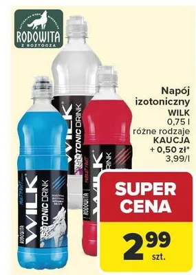 Napój izotoniczny Wilk promocja w Carrefour