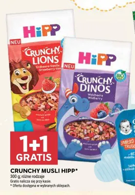 Crunchy Musli HiPP Crunchy Lions promocja w Stokrotka