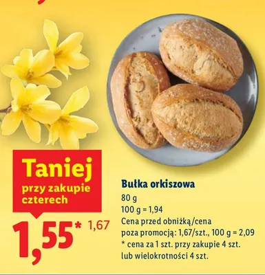 Bułka orkiszowa promocja w Lidl