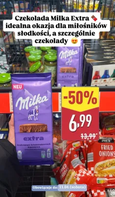 Czekolada Extra promocja w Aldi