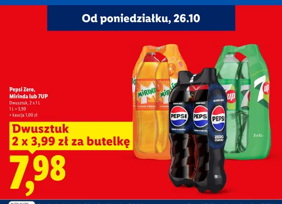Napój gazowany Mirinda 2-pak promocja w Lidl
