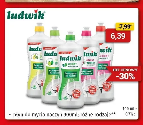 Płyn do mycia naczyń Ludwik promocja w Drogeria Kosmyk