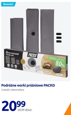 Podróżne worki próżniowe PACKD 3-pak promocja w Action