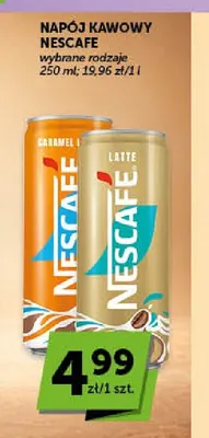 Kawa rozpuszczalna Napój kawowy Latte Nescafe promocja w Euro Sklep