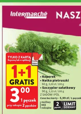 Natka pietruszki Z Sadów i Pól promocja w Intermarche