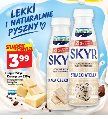 Jogurt Skyr biała czekolada Krasnystaw promocja w TOPAZ