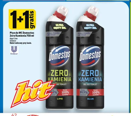 Płyn do WC Domestos Zero Kamienia lime promocja w TOPAZ