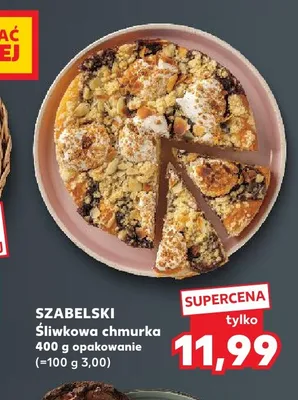 Ciasto Śliwkowa chmurka Szabelski promocja w Kaufland