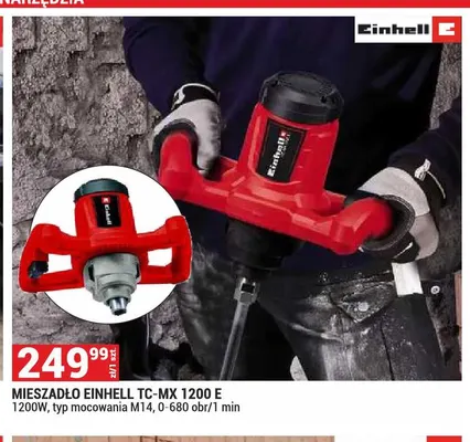 Mieszadło Einhell TC-MX 1200 E promocja w Merkury Market