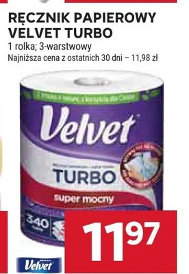 Ręcznik papierowy Velvet Turbo promocja w Stokrotka