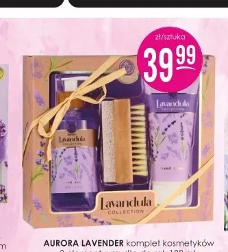 Komplet kosmetyków Aurora Lavender 3 elementy promocja w Drogerie Jasmin