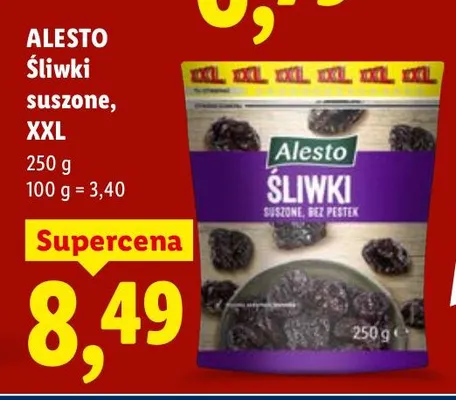 Śliwki suszone, XXL promocja w Lidl