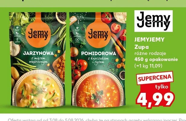 Zupa jarzynowa z mięsem wieprzowym Jemy Jemy promocja w Kaufland