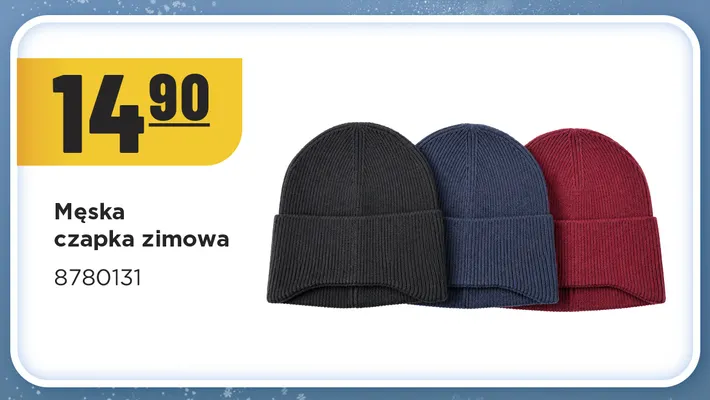 Męska czapka zimowa 8780131 promocja w MR. DIY