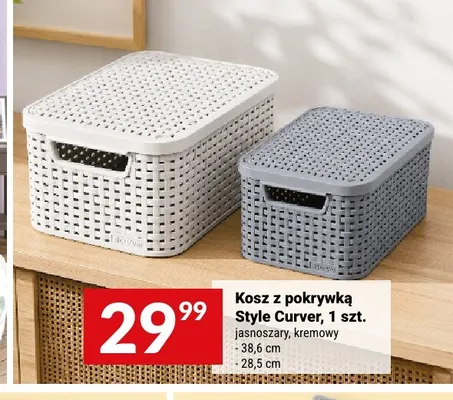 Kosz z pokrywką Style Curver promocja w Twój Market