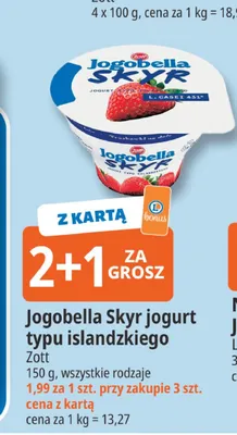 Jogobella Skyr jogurt typu islandzkiego Zott promocja w Leclerc