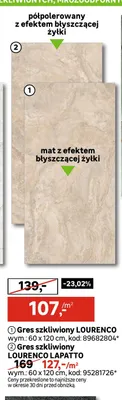 Gres szkliwny Lourenco Lapatto promocja w Leroy Merlin