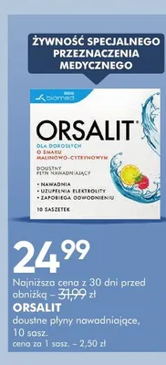 Doustne płyny nawadniające ORSALIT promocja w Super-Pharm
