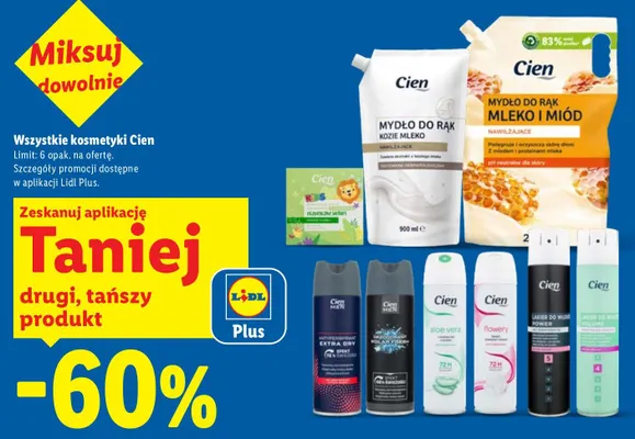 Kosmetyki Cien promocja w Lidl