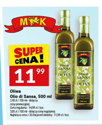 Oliwa Olio di Sansa MK promocja w Twój Market