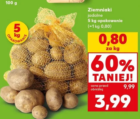 Ziemniaki jadalne 5 kg promocja w Kaufland