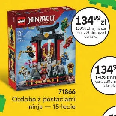 Klocki LEGO Ninjago 71866 Ozdoba z postaciami ninja - 15-lecie promocja w Dzień Dziecka