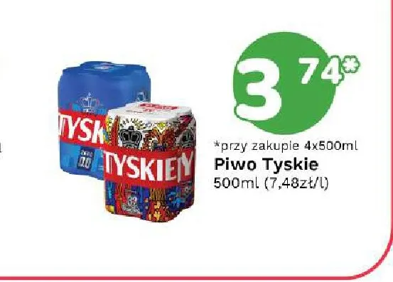 Piwo Tyskie Gronie promocja w Limonka
