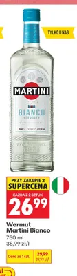 Wermut Martini Bianco promocja w Biedronka