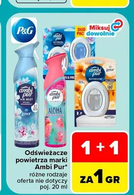 Odświeżacze powietrza Ambi Pur promocja w Carrefour