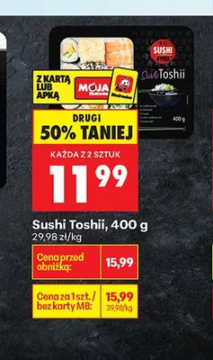 Sushi Toshii promocja w Biedronka