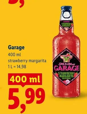 Piwo Garage strawberry margarita promocja w Lidl
