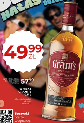 Whisky Grant's Triple Wood promocja w Duży Ben