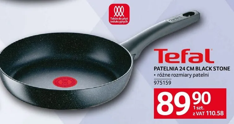 Patelnia 24 cm Black Stone promocja w Selgros
