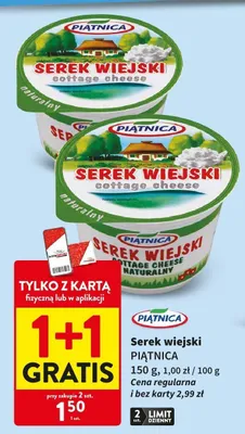 Serek wiejski naturalny Piątnica promocja w Intermarche