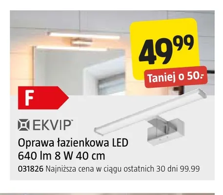 Oprawa łazienkowa LED 40 cm Ekvip promocja w Jula