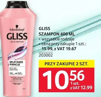 Szampon Gliss 400 ml promocja w Selgros