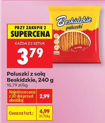 Paluszki z solą promocja w Biedronka