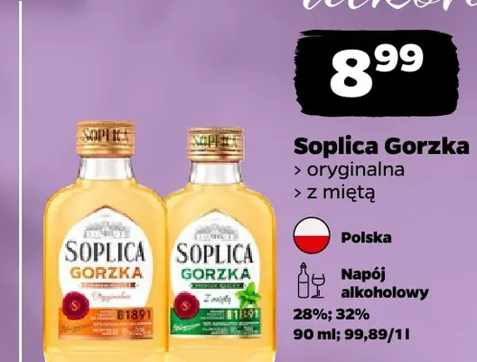 Napój alkoholowy Soplica Gorzka oryginalna promocja w Netto