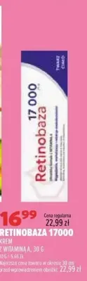 Krem z witaminą A Retinobaza 17000 promocja w Drogerie Natura