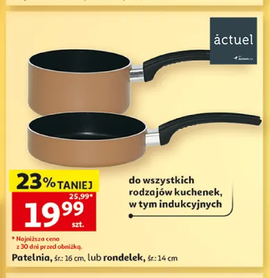 Patelnia 16 cm Actuel promocja w Auchan