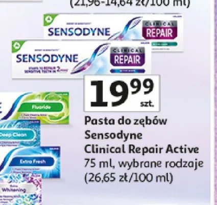 Pasta do zębów Sensodyne Clinical Repair Active promocja w Auchan