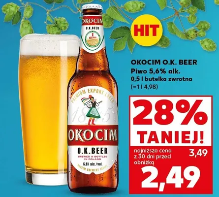 Piwo O.K. Beer promocja w Kaufland