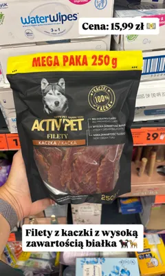 Filety z kaczki Activ Pet promocja w Biedronka