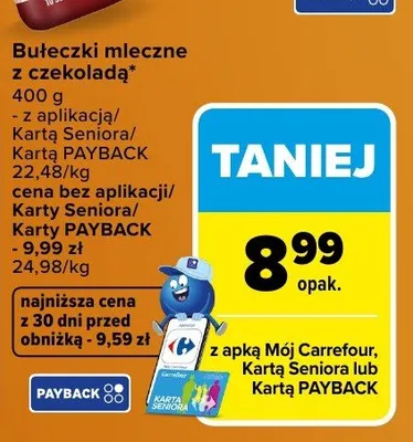 Bułeczki mleczne z czekoladą promocja w Carrefour