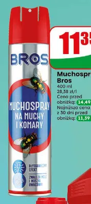 Muchospray na muchy i komary Bros promocja w Dino