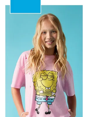 Koszulka dziewczęca SpongeBob promocja w Pepco