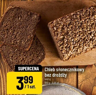 Chleb słonecznikowy bez drożdży promocja w POLOmarket