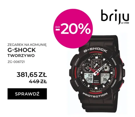 Zegarek G-Shock tworzywo promocja w Briju